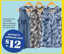 Giant Tiger women's collared cami offer