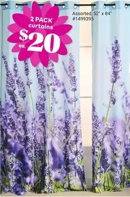 Giant Tiger 2 PACK curtains offer