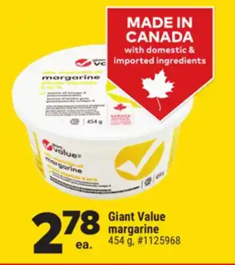 Giant Tiger Giant Value margarine offer