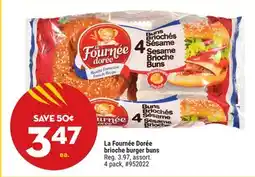 Giant Tiger La Fournée Dorée brioche burger buns offer