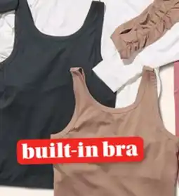 Giant Tiger Active short tank with built-in bra offer