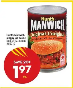 Giant Tiger Hunt's Manwich sloppy joe sauce offer