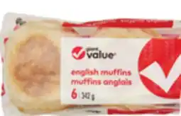 Giant Tiger Giant Value English muffins offer