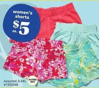 Giant Tiger women's shorts offer