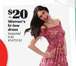 Giant Tiger Women's hi-low dress offer