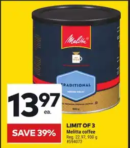 Giant Tiger Melitta coffee offer