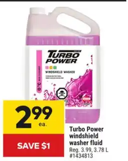 Giant Tiger Turbo Power windshield washer fluid offer