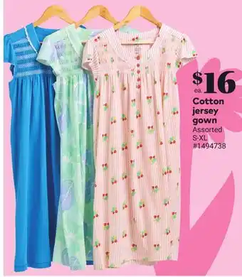 Giant Tiger Cotton jersey gown offer