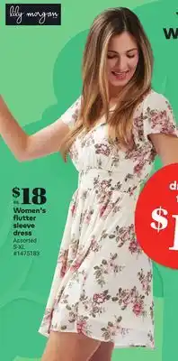 Giant Tiger Women's flutter sleeve dress offer