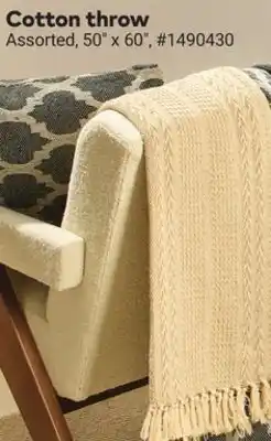 Giant Tiger Cotton throw offer