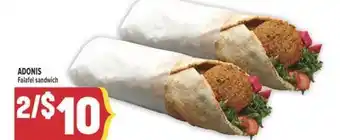 Marché Adonis ADONIS Falafel sandwich offer