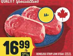 Marché Adonis BONELESS STRIP LOIN STEAK HALAL offer