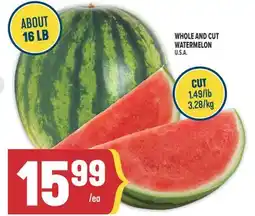 Marché Adonis WHOLE AND CUT WATERMELON offer