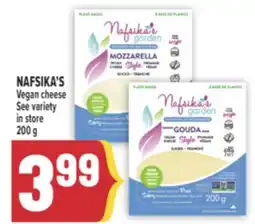 Marché Adonis NAFSIKA'S Vegan cheese offer