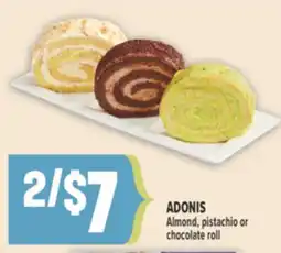 Marché Adonis ADONIS Almond, pistachio or chocolate roll offer