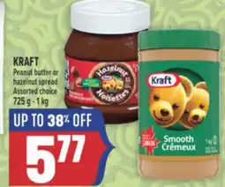 Marché Adonis KRAFT Peanut butter or hazelnut spread offer