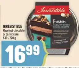 Marché Adonis IRRÉSISTIBLE Hazelnut chocolate or carrot cake offer