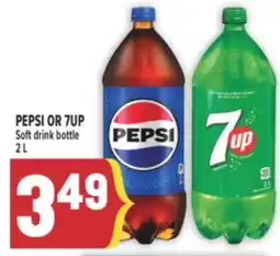 Marché Adonis PEPSI OR 7UP Soft drink bottle offer