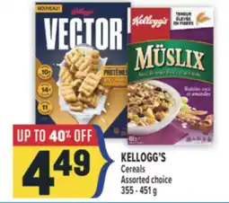Marché Adonis KELLOGG'S Cereals offer
