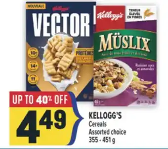 Marché Adonis KELLOGG'S Cereals offer