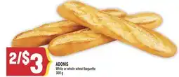 Marché Adonis ADONIS White or whole wheat baguette offer