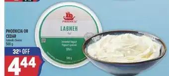 Marché Adonis PHOENICIA OR CEDAR Labneh cheese offer