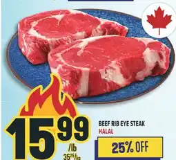 Marché Adonis BEEF RIB EYE STEAK HALAL offer