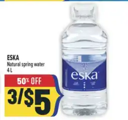 Marché Adonis ESKA Natural spring water offer