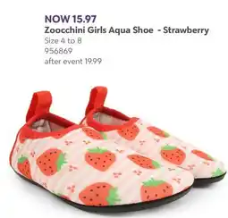 Babies 'R' Us Zoocchini Girls Aqua Shoe - Strawberry offer