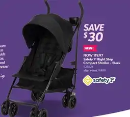 Babies 'R' Us Safety 1st Right Step Compact Stroller – Black offer