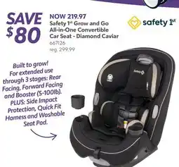 Babies 'R' Us Safety 1st Grow and Go All-in-One Convertible Car Seat - Diamond Caviar offer