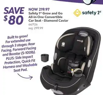 Babies 'R' Us Safety 1st Grow and Go All-in-One Convertible Car Seat - Diamond Caviar offer