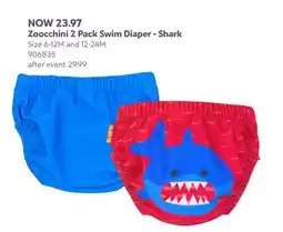 Babies 'R' Us Zoocchini 2 Pack Swim Diaper - Shark offer
