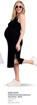 Babies 'R' Us Motherhood Maternity Racer Tank Dress – Black offer