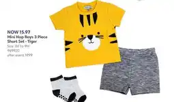 Babies 'R' Us Mini Hop Boys 3 Piece Short Set - Tiger offer