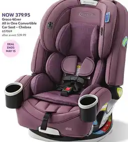Babies 'R' Us Graco 4Ever All in One Convertible Car Seat – Chelsea offer