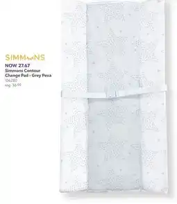 Babies 'R' Us Simmons Contour Change Pad - Grey Peva offer