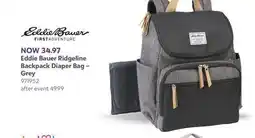 Babies 'R' Us Eddie Bauer Ridgeline Backpack Diaper Bag – Grey offer
