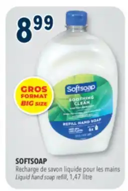 Familiprix Softsoap soothing aloe vera moisturizing hand soap refill offer