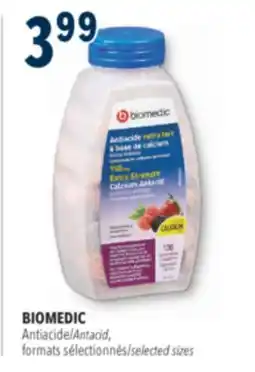 Familiprix Biomedic extra strength assorted berries calcium antiacid chewable tablets offer