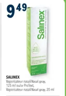 Familiprix SALINEX Nasal spray, 125 ml or ProText, Nasal spray, 20 ml offer
