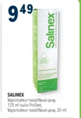 Familiprix SALINEX Nasal spray, 125 ml or ProText, Nasal spray, 20 ml offer