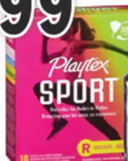 Familiprix Playtex Sport FlexFit plastic applicator tampons regular 18un offer