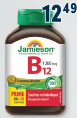 Familiprix Jamieson Vitamin B12 timed release tablets 80un offer