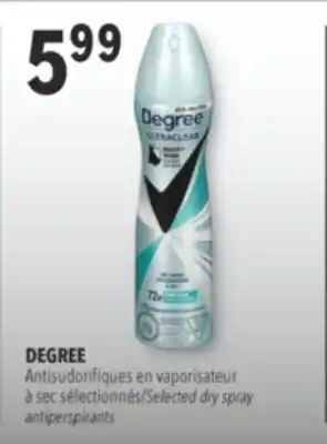 Familiprix DEGREE Selected dry spray antiperspirants offer