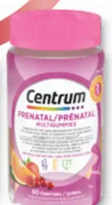 Familiprix CENTRUM, Selected vitamin and mineral supplements offer