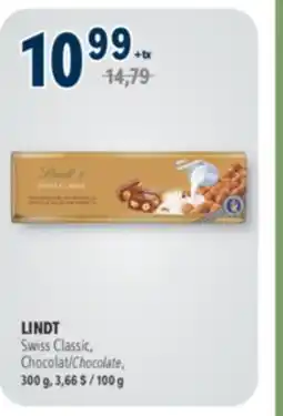 Familiprix LINDT, Swiss Classic, Chocolate, 100 g offer