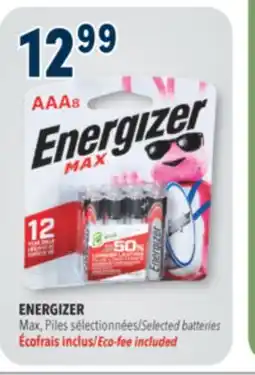 Familiprix ENERGIZER, Selected batteries offer