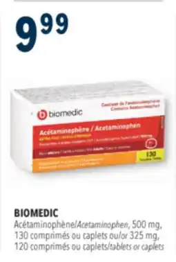 Familiprix Biomedic extra strength acetaminophen tablets for adults 130un offer