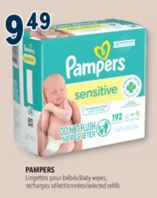 Familiprix PAMPERS Baby wipes, selected refills offer